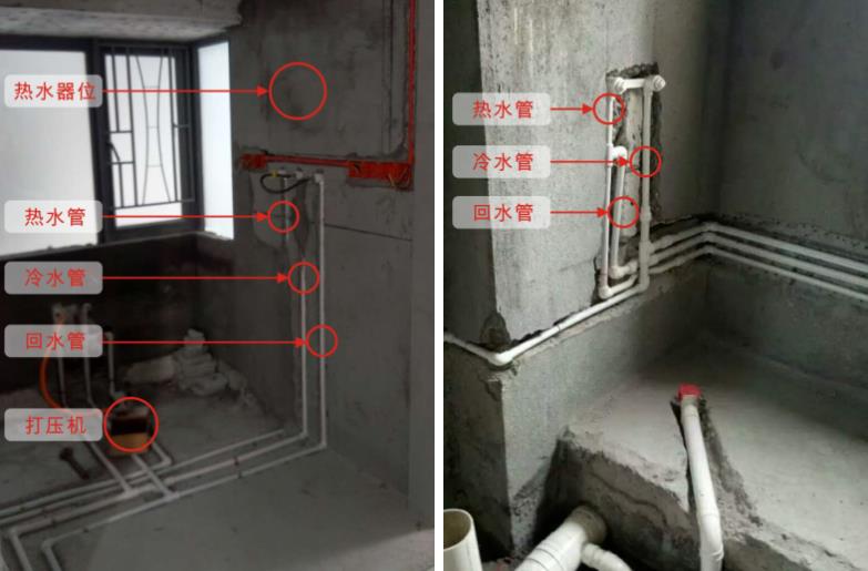 家裝循環(huán)水水管實(shí)拍圖，看整體布局方式是怎樣的？